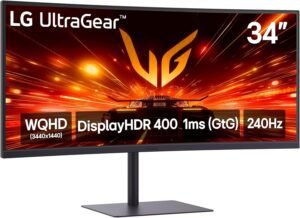 LG 34G630A-B 34-Inch Ultragear WQHD Curved Gaming Monitor