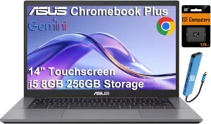 Asus Chromebook Plus CX34 Laptop on White Background